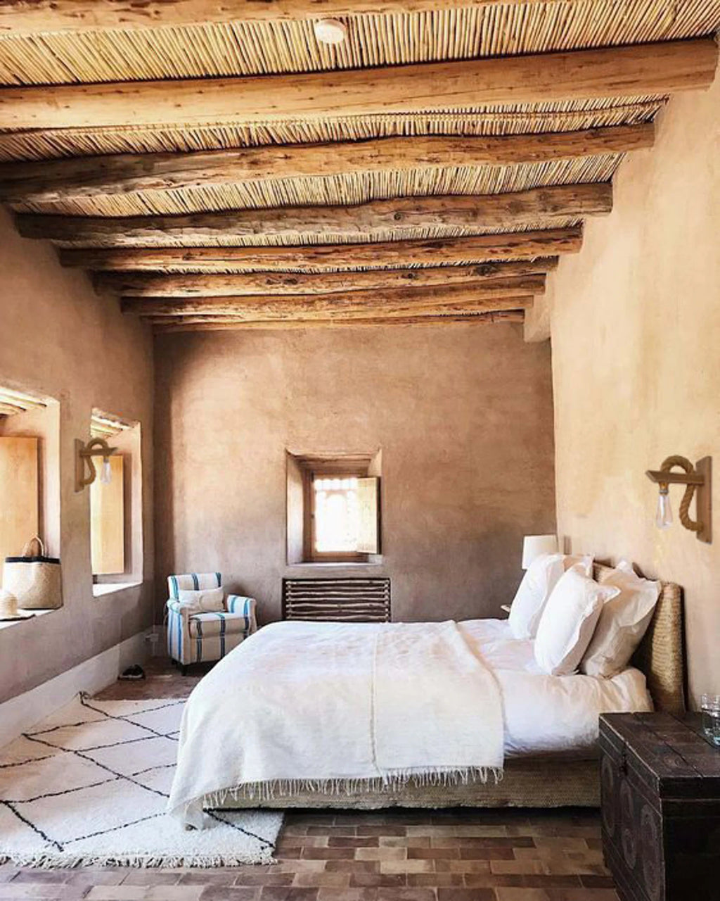 wooden lamp with rope