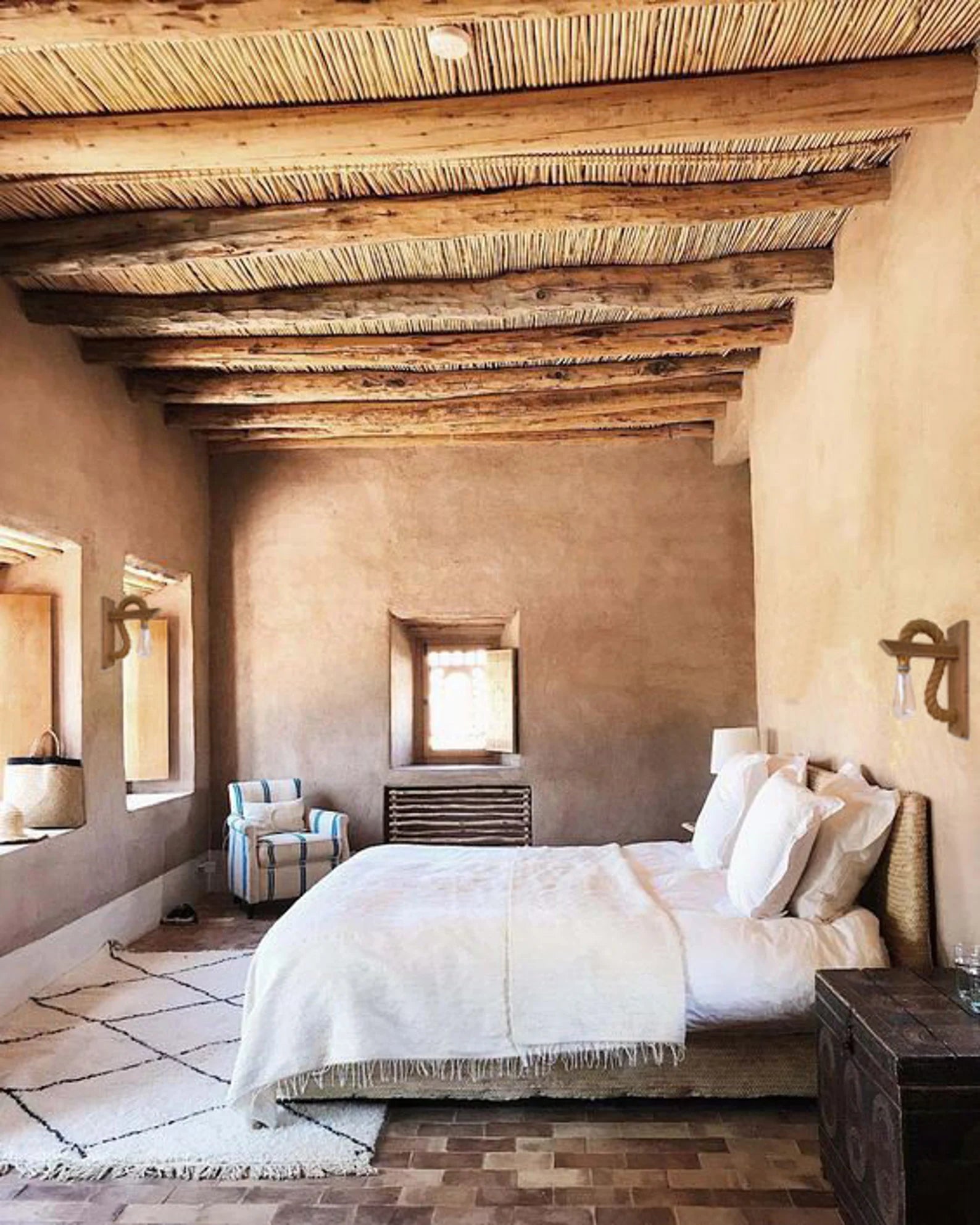 wooden lamp with rope