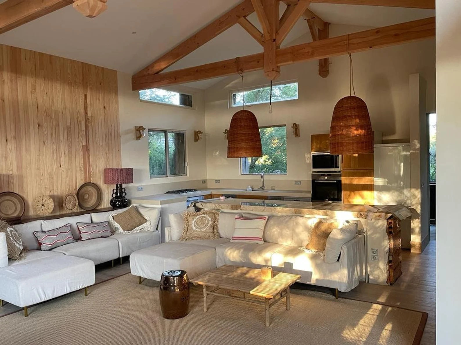 wooden lamp with rope